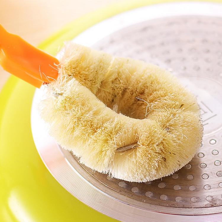 Natural hemp fiber non-stick oil wash pot brush kitchen pot bowl wash brush do not hurt pot clean brush hearth brush